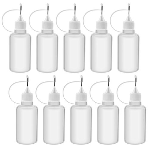Bantoye 10 Pcs Needle Tip Glue Bottle Applicator DIY Quilling Tool Precision Tip Glue Plastic Liquid Dropper Bottles (30 ml) Bantoye 10 Pcs Needle Tip Glue Bottle Applicator DIY Quilling Tool Precision Tip Glue Plastic Liquid Dropper Bottles (30 ml)
