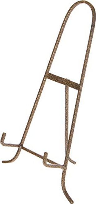 Bard's Antique Gold-Toned Wrought Iron Easel, 15" H x 9.25" W x 6.5" D, Pack of 2