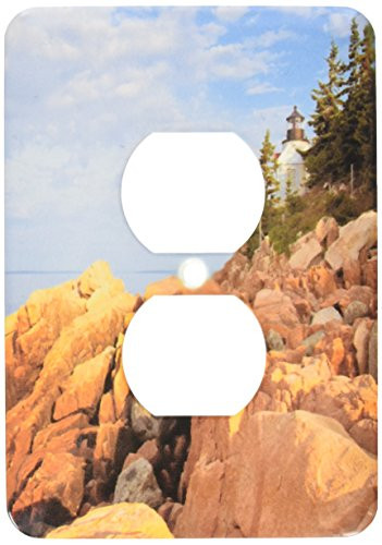 3dRose lsp_90620_6 Bass Harbor Lighthouse, Acadia National Park, Maine Us20 Cha0018 Chuck Haney 2 Plug Outlet Cover