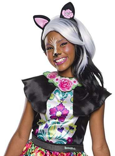 Rubie's Enchantimals Child's Wig With Ears, Sage Skunk