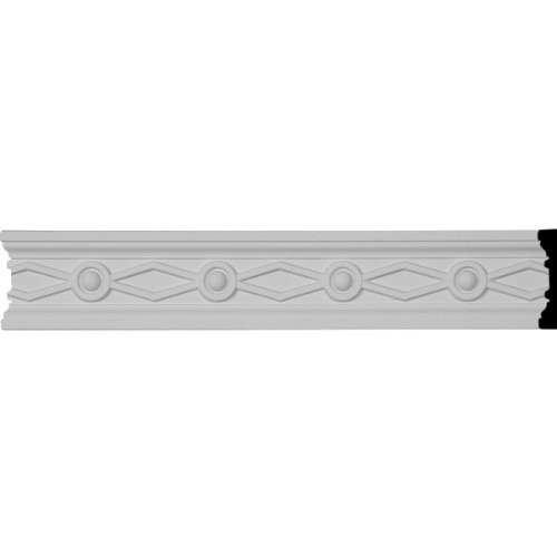 3 1/8" H x 3/4" P x 94 1/2" L, (3 7/8" Repeat), Large Federal Chair Rail