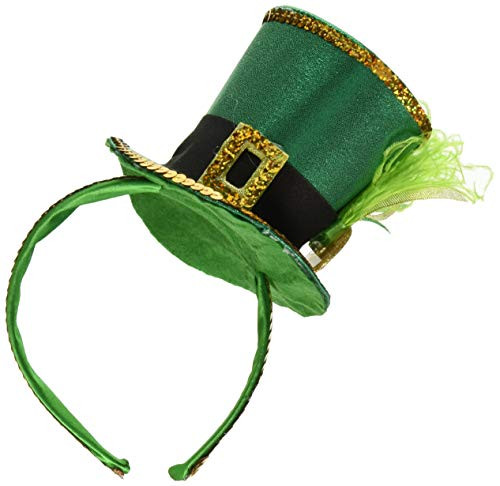 Amscan St. Patrick's Day Top Hat Fashion Headband Party Supplies, 11" x 5", Green