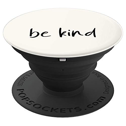 Be-Kind White Solid Color To Match PopSockets Grip and Stand for Phones and Tablets