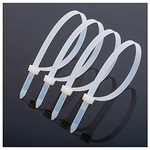 Zip ties Long:16inch-Wide:0.19 inch Wire ties Cable zip ties Outdoor tie wire Electrical cable ties Fastening wires Multi purpose Self Locking Cable ties Nylon zip Wire tie wraps 100pcs White