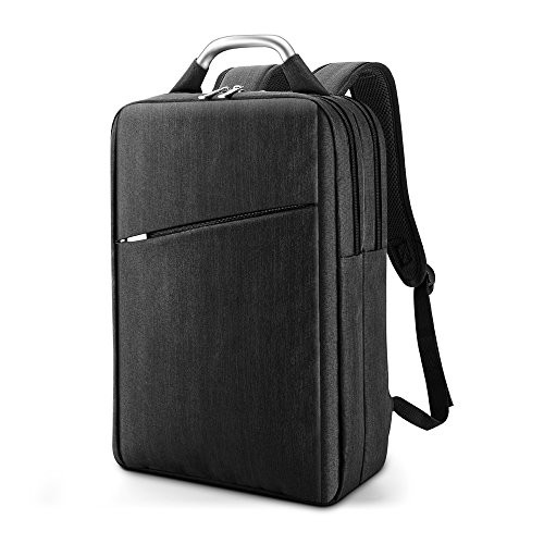 Slim Laptop Backpack, 15.6 Inch Business Travel Computer Backpack, Lightweight Durable College School Backpack for Men & Women (Black)