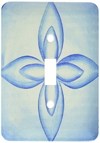 3dRose Lsp_13596_1 Blue Lotus Flower Single Toggle Switch