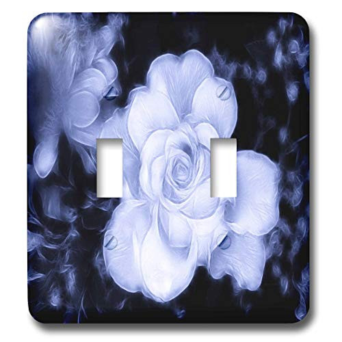 3dRose lsp_23328_2 Blue Tone Rose Double Toggle Switch 3dRose lsp_23328_2 Blue Tone Rose Double Toggle Switch