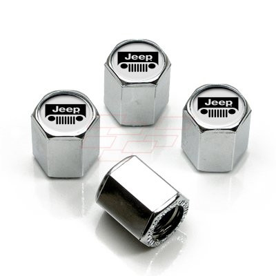 Jeep Grille Logo Tire Stem Valve Caps