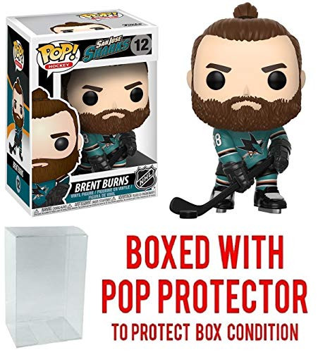 Funko POP! Sports NHL San Jose Sharks Brent Burns Action Figure (Bundled with Pop Box Protector to Protect Display Box)
