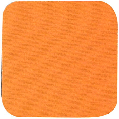 3dRose Bright Orange Coaster, Soft, Set of 8