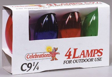 Celebrations Utrul211 C9 Replacement Bulbs, 7 W, Multi-color