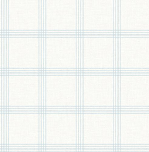 Chesapeake 3115-24475 Twain Light Blue Plaid Wallpaper