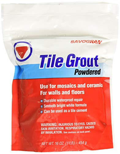 SAVOGRAN CO 12841 Tile Grout, 1 lb, White