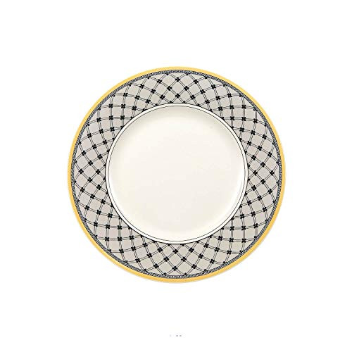 Villeroy & Boch Audun Promenade Salad Plate, 8.5 in, White/Gray/Yellow