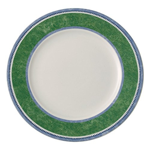Villeroy & Boch Costa Salad Plate, 8.25 in, White/Green/Blue