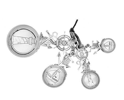 Ganz Studio 101 4-Piece Measuring Spoon, Sand Anchor