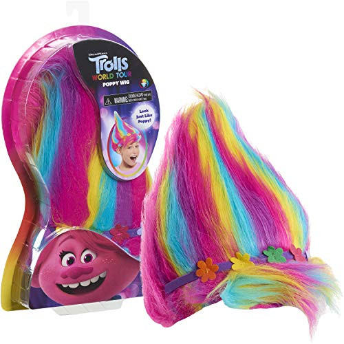Trolls World Tour Troll-rific Poppy with Rainbow Hair Wig