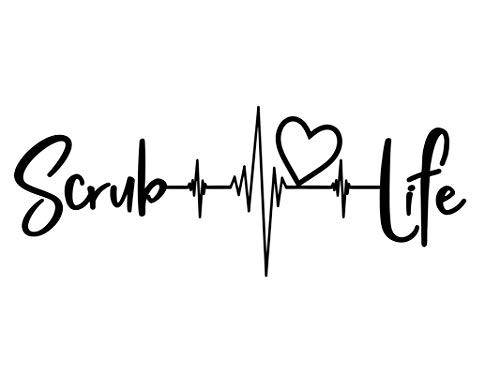 Scrub Life Nurse Tech NOK Decal Vinyl Sticker |Cars Trucks Vans Walls Laptop|Black|7.5 x 3.0 in|NOK541 Scrub Life Nurse Tech NOK Decal Vinyl Sticker |Cars Trucks Vans Walls Laptop|Black|7.5 x 3.0 in|NOK541