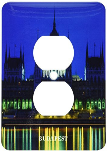 3dRose lsp_61911_6 Budapest Hungary At Nite 2 Plug Outlet Cover