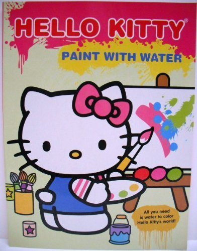 Hello Kitty Paint with Water Book - Hello Kitty at Easel