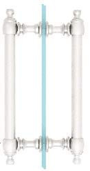 CRL White 8" Colonial Style Back-to-Back Pull Handle