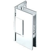 C.R. LAURENCE JRG044SC CRL Satin Chrome Junior Geneva 044 Series Wall Mount Offset Back Plate Hinge