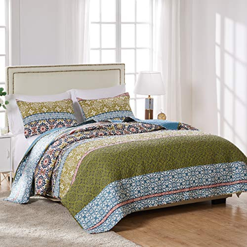 Greenland Home 2 Piece Shangri-La Quilt Set, Twin