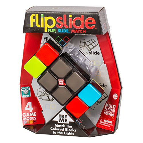 Flipslide Game, Electronic Handheld Game | Flip, Slide, and Match the Colors to Beat the Clock