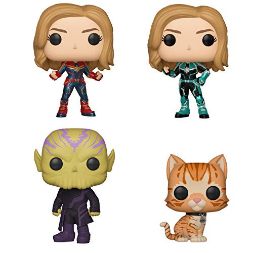 Funko POP! Marvel Captain Marvel Collectors Set- ASSORTED (Captain Marvel Possible Limited Chase Edition Vers, Talos, Goose The Cat) Funko POP! Marvel Captain Marvel Collectors Set- ASSORTED (Captain Marvel Possible Limited Chase Edition Vers, Talos, Goose The Cat)