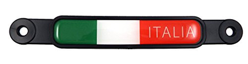 Italia Italy Italian Flag Emblem Screw On Car License Plate Decal Badge