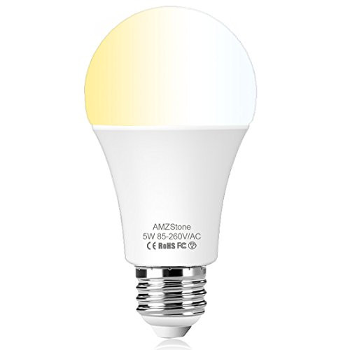 Smart Light Bulbs 5W Wi-Fi Intelligent LED Bulbs Warm White to Daylight Dimmable Bulb A19 E26 Medium Base Bulb Smartphone App Controlled LED Light Bulb Work with Alexa Google Home No Hub Required