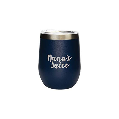Carson 36103 Nana Juice Stemless Wine Tumbler, 12 oz (Blue)