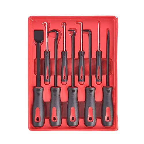 WINTOOLS 9-Piece Scraper Hook and Pick Tool Set Car Removal Tool O Rings Seals Rubber