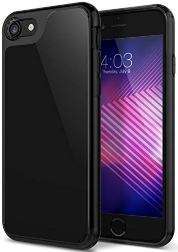 Caseology Waterfall for Apple iPhone 8 Case (2017) / for iPhone 7 Case (2016) - Minimal & Transparent - Jet Black