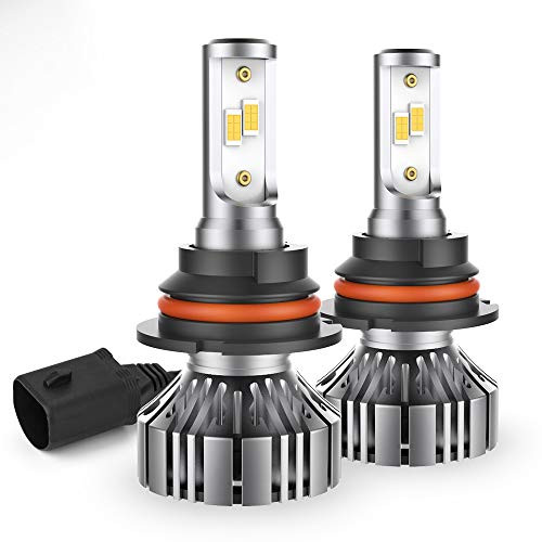 CCJK 9004 LED Headlight Bulbs - 100W 12000LM 6000K Xenon White - High/Low Beam,Fog Light Bulb Conversion Kit - IP67,CSP Chips,360 Degree