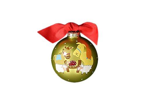 Coton Colors Happy Birthday Jesus Glass Ornament