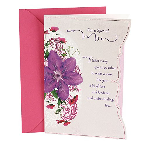 Hallmark Birthday Greeting Card for Mom (Purple Flower)