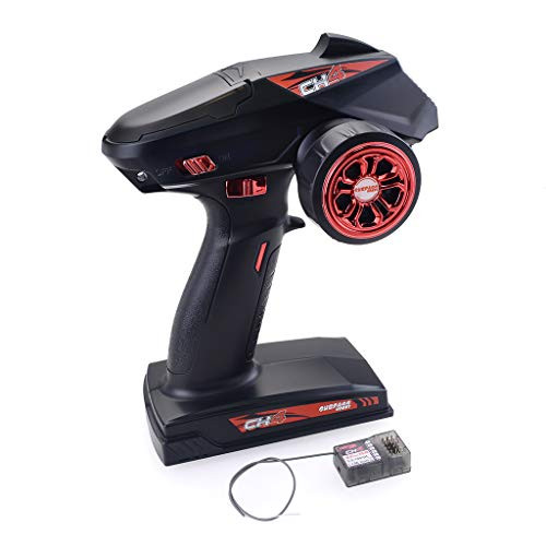 jrelecs Hobby 2.4G 4CH Transmitter Remote Controller with 2.4G Receiver for RC Car Crawler Boat
