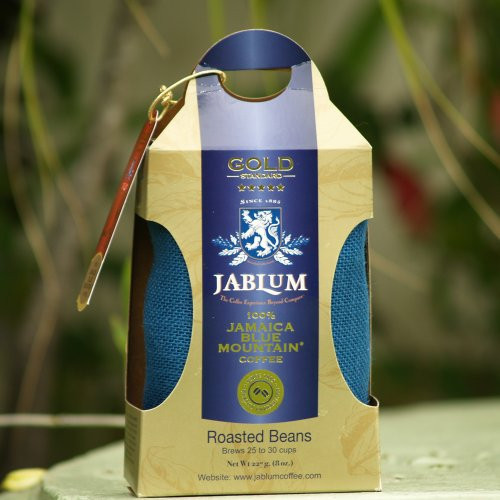 Jamaica Blue Mountain Coffee Beans - Jablum Gold Standard (8oz)