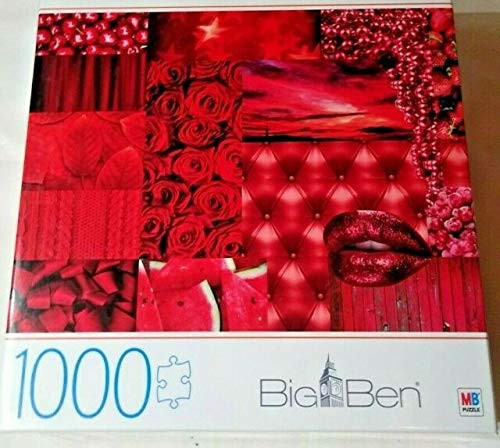 Big Ben Jigsaw Puzzle 1000 Piece Cardinal MB Reds Rare