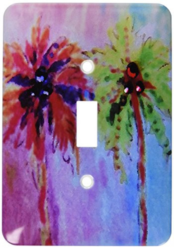 3dRose lsp_7270_1 Color me a Palm II Single Toggle Switch, Multicolor