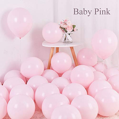 Pastel Pink Balloons 12 inch 50pcs Latex Party Balloons Baby Shower Helium Balloons Pink Birthday Balloon