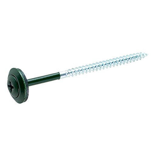 ONDURA 3274M 2.87" Roofing Screw with Washer (100pc Box), Mid West Green