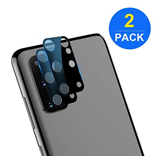 [2 Pack] SINTIA Camera Lens Protector for Samsung Galaxy s20 Plus,Screen Protector W/Tempered Glass,Ultra Thin High Definition Bubble-Free Anti-Scratch Fingerprint(Black)