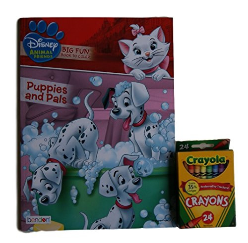 Disney Animal Friends Puppies and Pals Big Fun Book to Color with Crayola...