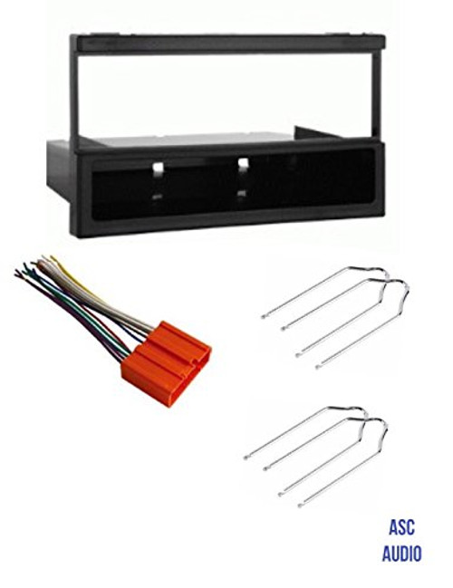 ASC Car Stereo Dash Install Kit, Wire Harness, and Radio Tool for Installing a Single Din Aftermarket Radio for Some Mazda Vehicles - Please Read Compatible Vehicles and Restrictions Listed Below