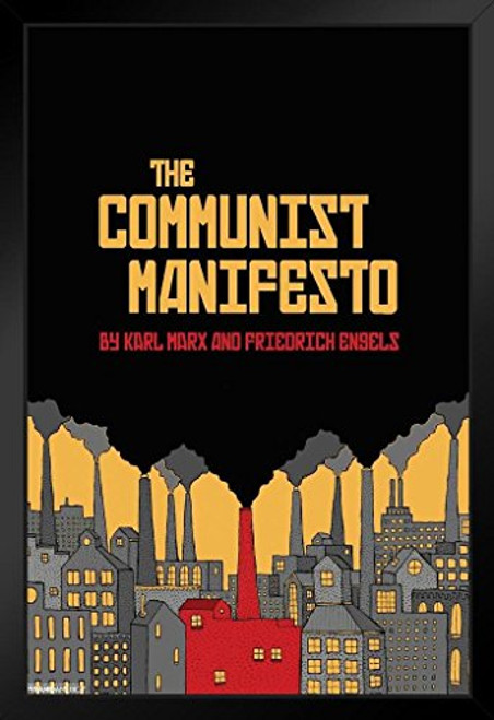 Pyramid America Communist Manifesto Marx Engels Black Wood Framed Art Poster 14x20 Pyramid America Communist Manifesto Marx Engels Black Wood Framed Art Poster 14x20