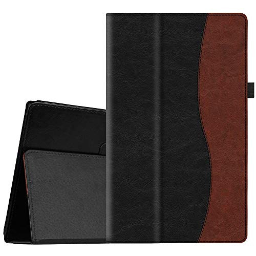 Fintie Folio Case for All-New Amazon Fire HD 10 Tablet (Compatible with 7th and 9th Generations, 2017 and 2019 Releases) - Premium PU Leather Slim Fit Stand Cover with Auto Wake/Sleep, Dual Color