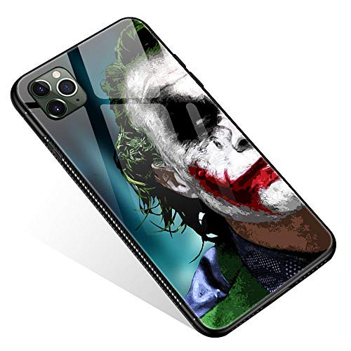 iPhone 11 Pro Max Case,Tempered Glass iPhone 11 Pro Max Cases White Face for Women Girls Boys, Pattern Design Shockproof Anti-Scratch Case for Apple iPhone 11 Pro Max