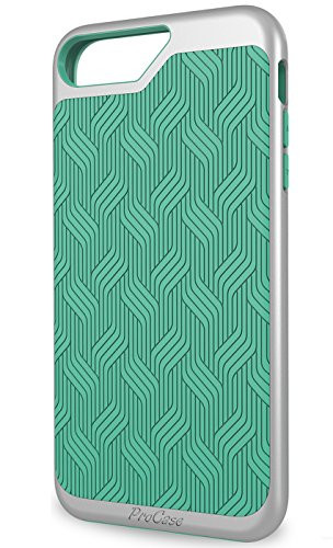ProCase Apple iPhone 8 Plus/iPhone 7 Plus Case, Slim Hybrid Armor Protective Cover Bumper Case for 5.5-Inch iPhone 8 Plus 2017 Released and iPhone 7 Plus 2016 Released -Mint Green